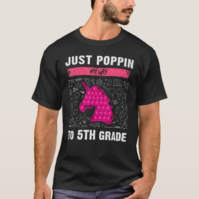 5th Grade Back To School  Pop It  Fidget Toy  Unic T-Shirt (Vorderseite)