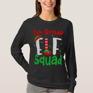 5th Grade ELF Squad Funny Christmas ELF Kinder Tea T-Shirt