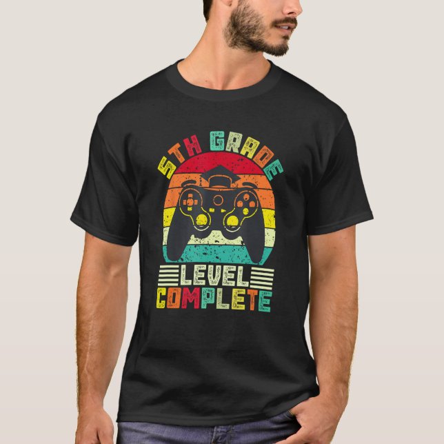 5th Grade Level Complete for Fifth Grade Graduatio T-Shirt (Vorderseite)