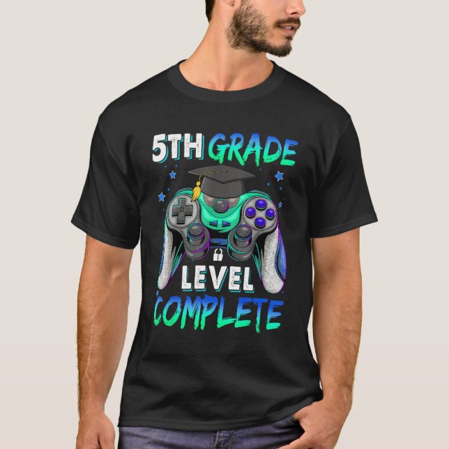 5th Grade Level Complete Happy Last Day Of School  T-Shirt (Vorderseite)
