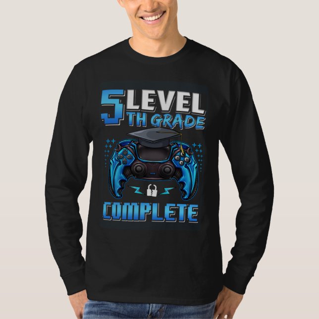 5th Grade Level Complete Happy Last Day Of School  T-Shirt (Vorderseite)