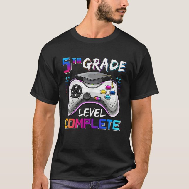 5th Grade Level Complete Happy Last Day Of School  T-Shirt (Vorderseite)