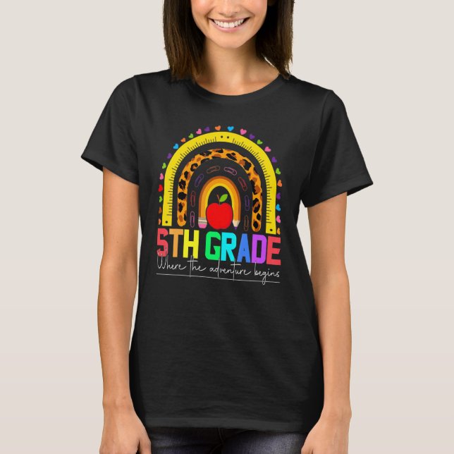 5th grade rainbow teacher team fifth grade squad g T-Shirt (Vorderseite)