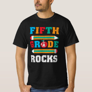 5th Grade Rock Back School Matching Music Teacher T-Shirt