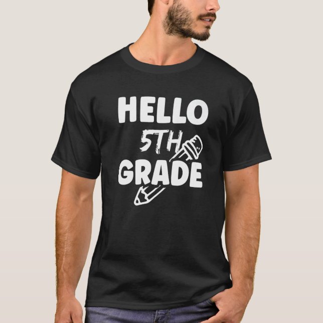 5Th Grade School Pupil Cute Teacher Premium T-Shirt (Vorderseite)
