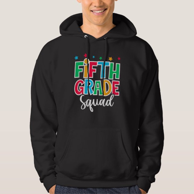 5th Grade Squad First Day of School Welcome Back t Hoodie (Vorderseite)