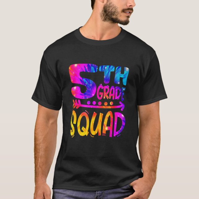 5th Grade Squad Teacher Student First Day Of Schoo T-Shirt (Vorderseite)