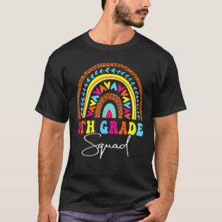 5th Grade Squad Zurück zur Schule Regenbogenlehrer T-Shirt