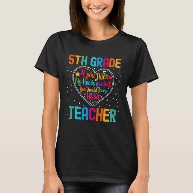 5th Grade Teacher Appreciation Week Back to School T-Shirt (Vorderseite)
