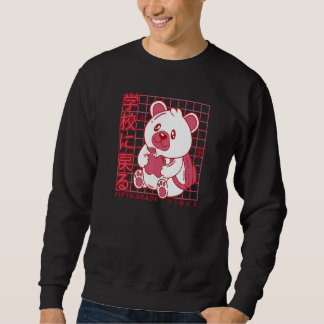 5th Grade Vibes Back to School Teddy Bear Japanese Sweatshirt