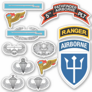 5th INF Platoon (Pathfinder) Custom-Cut Stickers Aufkleber