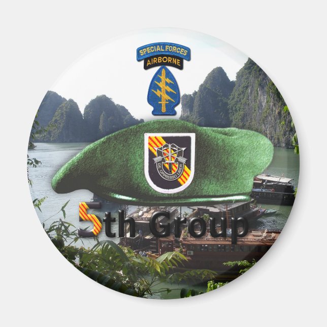 5th Special Forces Group SF SFG Veterans Vets Magnet (Vorne)