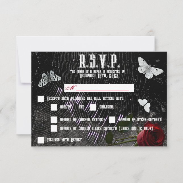 5x3,5 R.S.V.P Karte XMAS Haunting Adeline Zade Mea (Vorderseite)