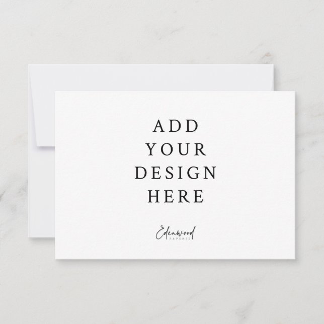 5x3,5" Umschließungskarte RSVP Karte (Vorderseite)