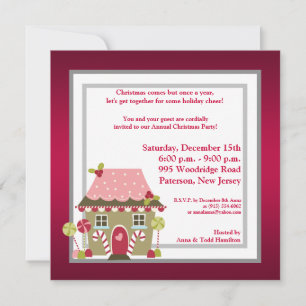 5x5 Einladung von Candy Land House