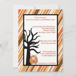 5x5 Kleine Monster Halloween-Party Einladung