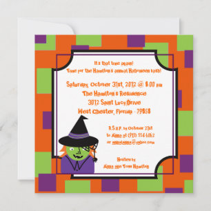 5x5 Niedliche Kreaturen Halloween-Party Einladung