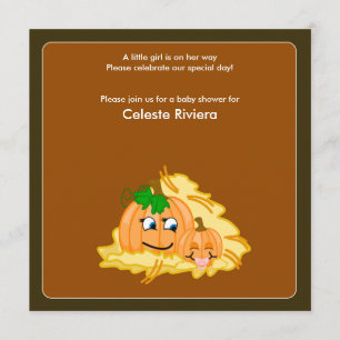 5x5 Pumpkins Halloween Babydusche Einladung