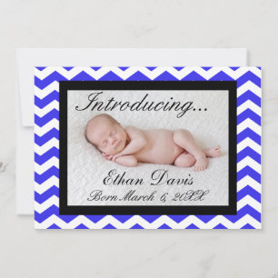 5x7 Einladung mit gewelltem Rand Baby Neugeborenes