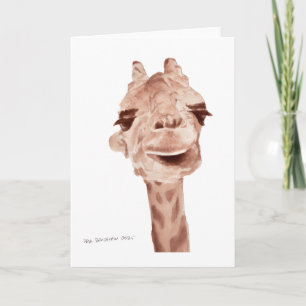 5x7 Giraffe  Karte