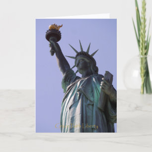 5x7 Grußkarte - Freiheitsstatue Karte