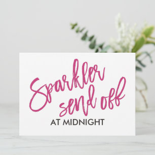 5X7-Sparkler-Send-Off-Schild - Pinsel-Schrift (Mag