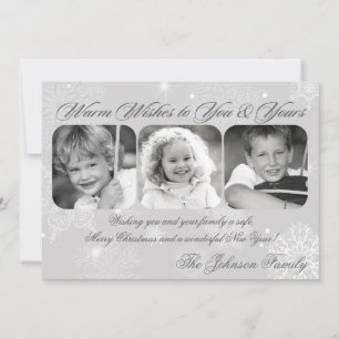 5x7 Weihnachten XMAS Schneeflocken Winter FOTO Kar