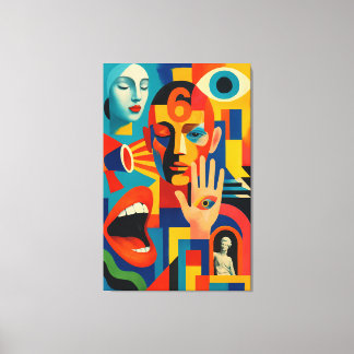 6の意味は片目をつぶれば見えてくる LEINWANDDRUCK