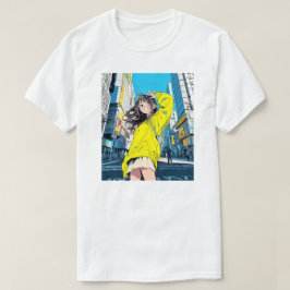 【6万人記念】寿司娘JK Tシャツ|T-shirt GenerativeAI T-Shirt