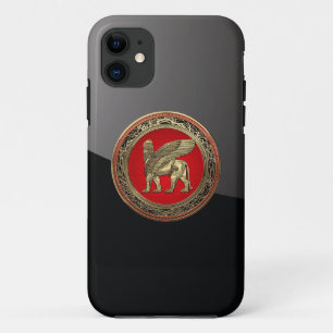 [600] Assyrian Winged Lion - Gold Lamassu Case-Mate iPhone Hülle