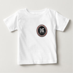 [600] Babylonian Winged Stier [Silber] [3D] Baby T-shirt