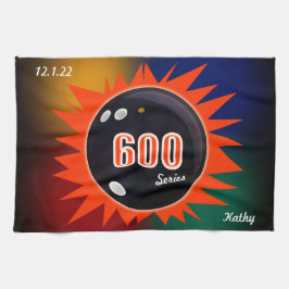 600 Bowling Serie mit Farben, Handtuch
