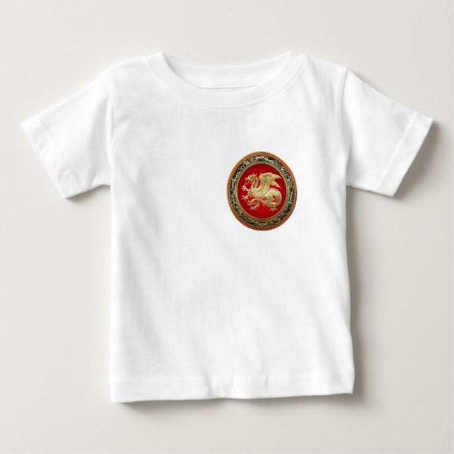 [600] Isländischer Drache, Landvættir [Gold] Baby T-shirt (Vorderseite)