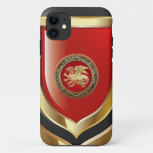 [600] Isländischer Drache, Landvættir [Gold] iPhone 11 Hülle