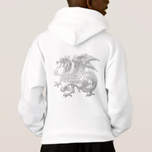 [600] Isländischer Drache, Landvættir [Silber] Hoodie