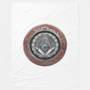 [600] Master Mason - Silver Square & Compasses Fleecedecke