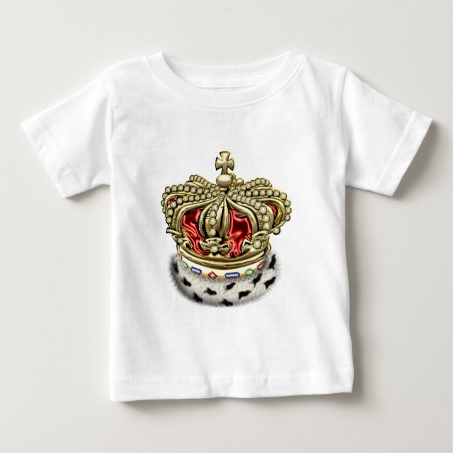 [600] Prinz [König] Königliche Krone [Fur+Gold][Ro Baby T-shirt (Vorderseite)