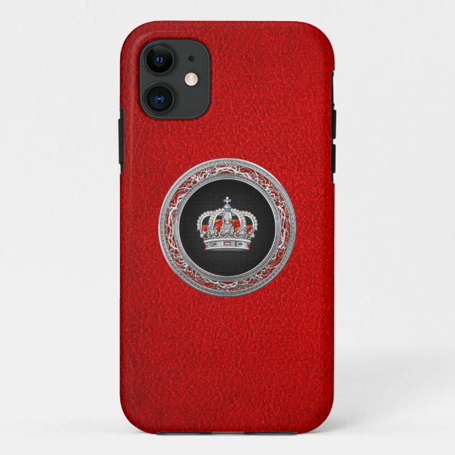 [600] Prinzessin King-Queen Crown [Silver] Case-Mate iPhone Hülle (Rückseite)