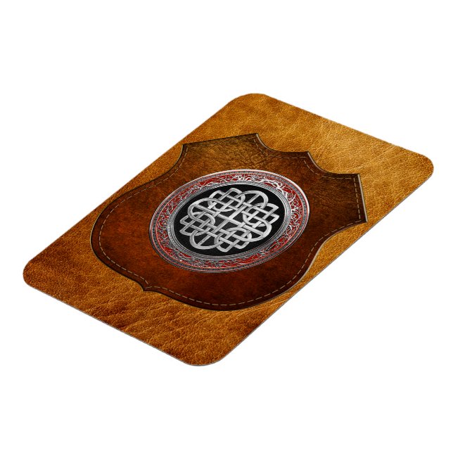[600] Sacred Celtic Silver Knot Cross Magnet (Linke Seite)