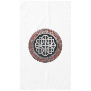 [600] Sacred Celtic Silver Knot Cross Tischdecke