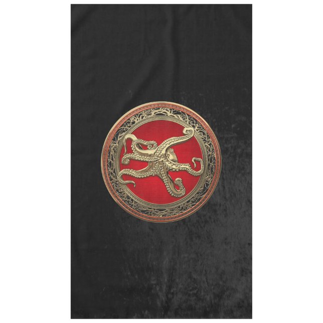 [600] Sacred Gold Octopus in Defensive Posture Tischdecke (Vorderseite)