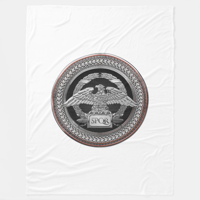 [600] Silberrömischer Kaiseradler über Medallion Fleecedecke (Vorderseite)