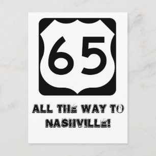 600px-US_65.svg, Der ganze Weg nach Nashville! Postkarte