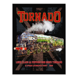 60163 Tornado Vintage-Dampflokomotive Fotodruck