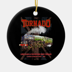60163 Tornado Vintage Dampfzuglokomotive Keramik Ornament