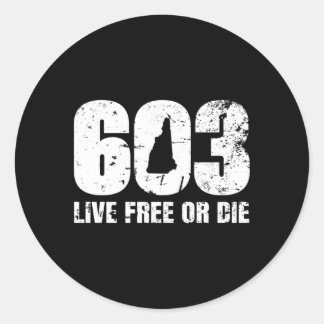 603 Neues Hampshire-Produkt live kostenlos oder Di Runder Aufkleber