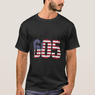 605 South Dakota Vorwahl T-Shirt