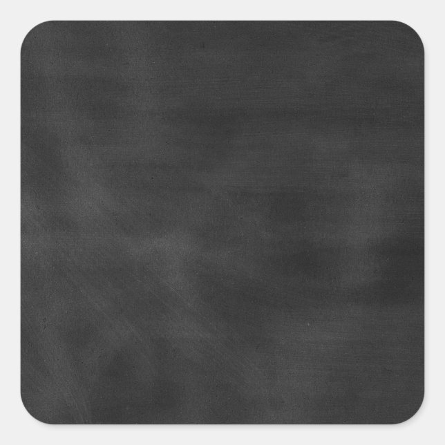 6089 Kalkboard SCHWARZE KALKKARTE TEXTURE GRUNGE T Quadratischer Aufkleber (Vorderseite)