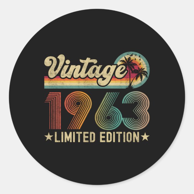 60 1963 60. RUNDER AUFKLEBER (Vorderseite)