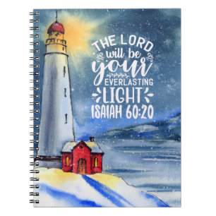 60:20 The Lord Will Be Your Light Notizblock